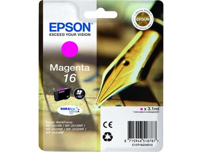 EPSON Cartouche d'encre T1623 Magenta - Stylo Plume (C13T16234012)