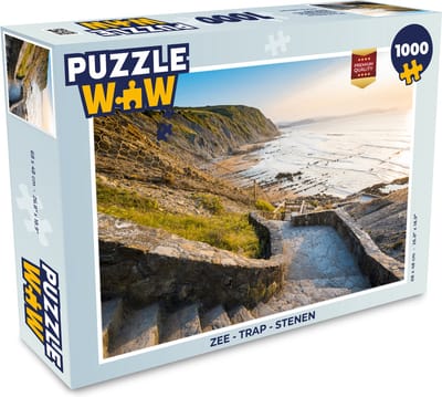Puzzel Zee - Trap - Stenen - Legpuzzel - Puzzel 1000 stukjes volwassenen