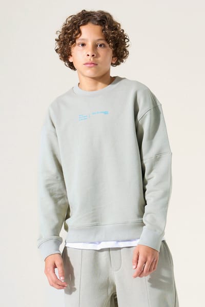 GARCIA Jongens Print Sweater Groen Lange mouw
