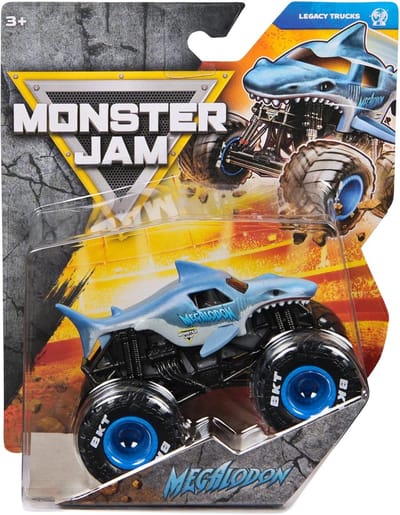 Hot Wheels Monster Jam truck Megalodon - monstertruck 9 cm schaal 1:64
