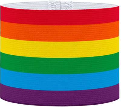 Aanvoerdersband "Regenboog" - Maat XS