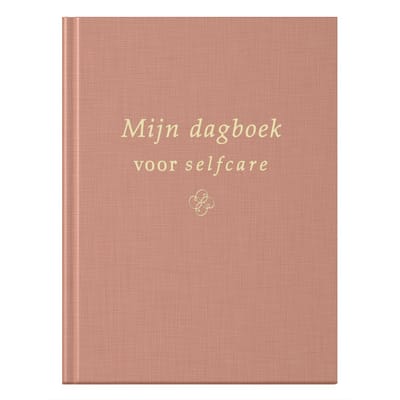 Fyllbooks - Dagboek voor Selfcare - Invulboek - Linnen Cover - Roze met Goudfolie