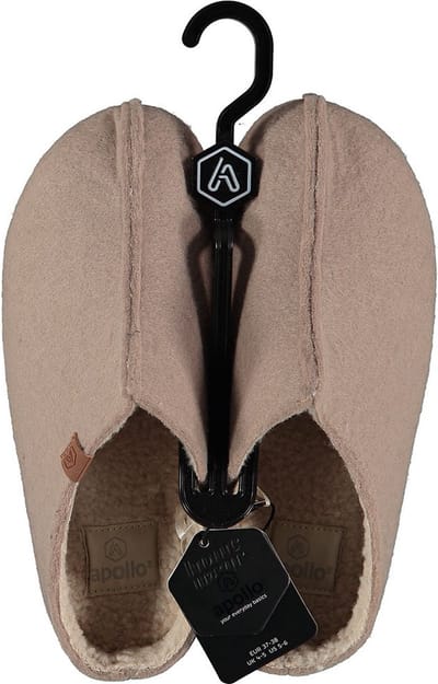 Apollo - Zweedse sloffen - Vrouwen - Beige - Maat 37/38 - 1 paar