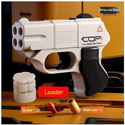 Pistolet COP 357 Coquille à Balle Molle Éjection Jouet Pistolet Tir Continu Blaster Mini Pistolet à Air Pour Adultes Garçons Cadeaux d'Anniversaire