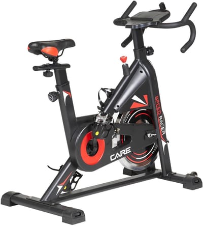 CARE SPEED RACER - Indoor cycling fiets - Vliegwielmassa 22 kg - Micro-weerstand met remblokken - Voor thuisgebruik