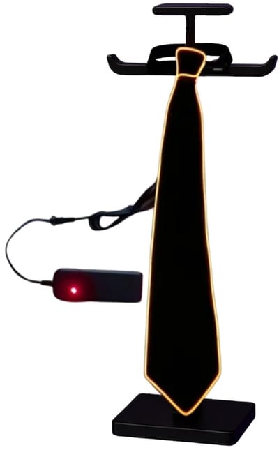 Doppler LED Party Tie – Geen - Lichtgevende Stropdas met 3 Lichtmodi | Perfect voor Feesten, Festivals, Carnaval & Koningsdag