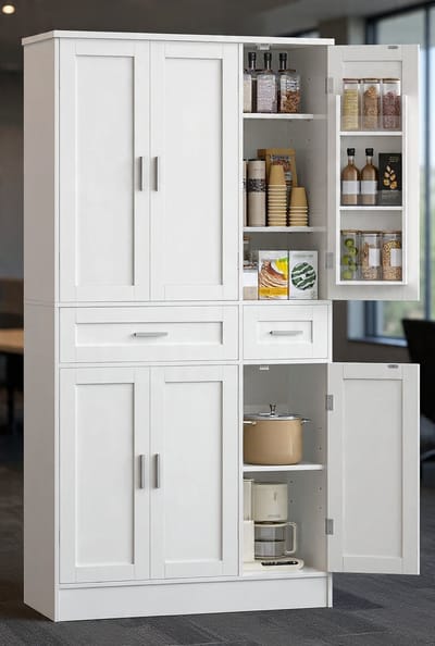 Ladekast - 40x92x180 cm - Wit - Novihome