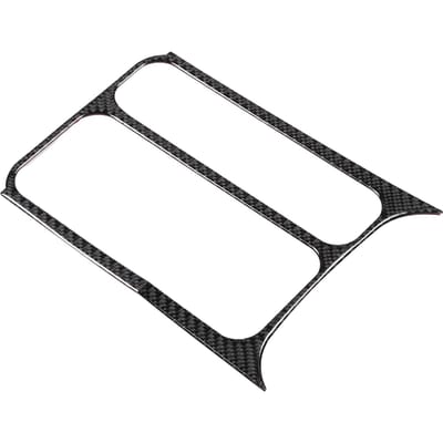 Koolstofvezel Waterbekerhouder Paneel Cover Voorzijde Koffiefles Houder Sierstrip Sticker black