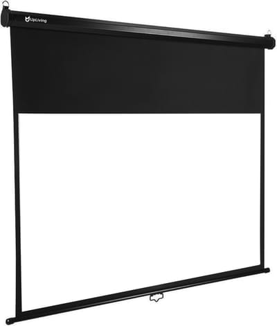 UpLiving® Handmatig Projectorscherm | Zwart | 1.3 gain | Behuizing 236cm Breed | 100 inch | 16:9 | Beamerscherm | Projectiedoek | Projectieschermen | Projectiescherm beamer
