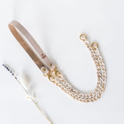 The Leather Rebel - Telefoonkoord - vintage beige - beige