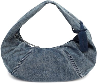 LES VISIONNAIRES Greta Essential Schoudertas 37 cm - Dames - washed denim