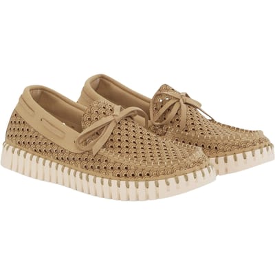 Ilse Jacobsen Ilse Jacobsen Bootschoenen taupe Textiel