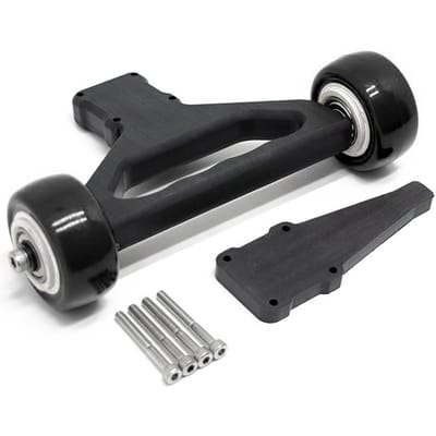 Remplacement de barre de tête surélevée à Double roue en Nylon pour télécommande 1/5 ARRMA 8s KRATON / OUTCAST noir