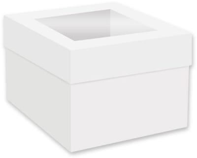 Simply Making Taartdoos Venster Wit 15x15x15cm