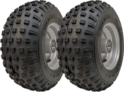 145/70-6 ATV-banden met noppen voor quads en aanhangwagens, voor kinderen, 50 cc - 110 cc, 75 kg (set van 2)