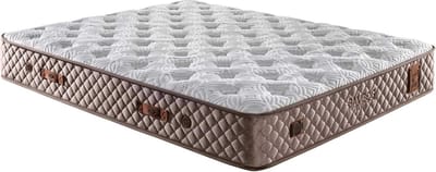 BSS Bedding Fluffy - Pocketvering Matras met Topper 180x200 cm - Inclusief Kussen - Orthopedisch - H3 Medium - 7 Zones - 35 cm Hoog - Beige