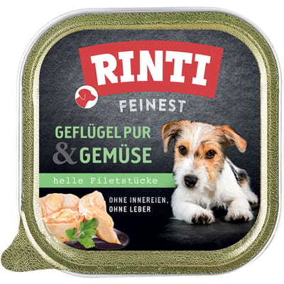 Megapak Rinti Fijnste 44 x 150 g Hondenvoer - Gevogelte & Groente