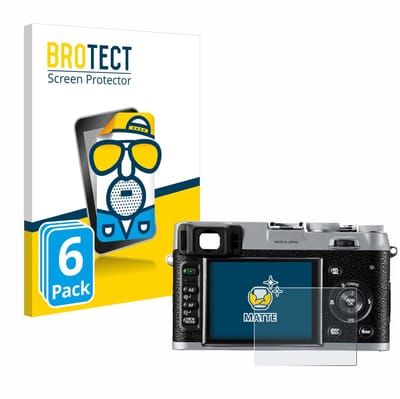 BROTECT - Screenprotector voor Fujifilm FinePix X100 - Folie Beschermfolie matte 6 Stuks