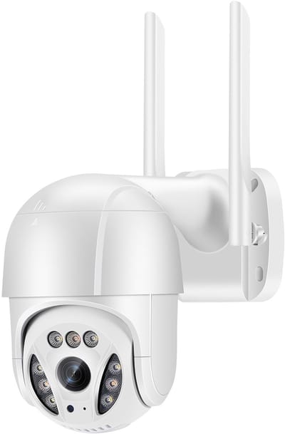Full HD PTZ beveiligingscamera - WiFi – 355° Draaibaar – Full HD IP Camera met Nachtzicht – Twee-weg Audio – Bewegingsdetectie – IP65 Waterdicht – iOS & Android App