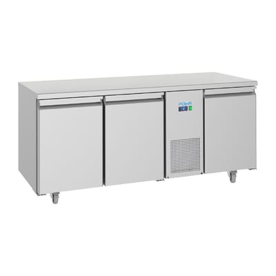 Polar U-serie Energiezuinige 3-deurs Koelwerkbank 474L
