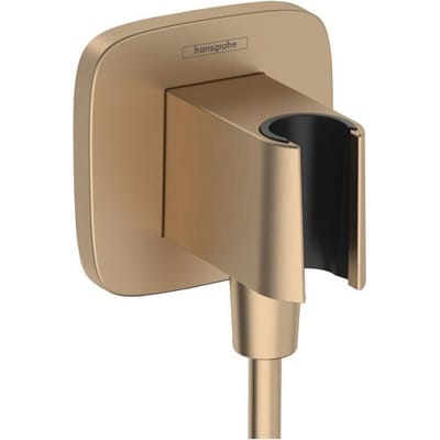 Hansgrohe Fixfit handdouchehouder incl.aansluitbocht Brushed Bronze