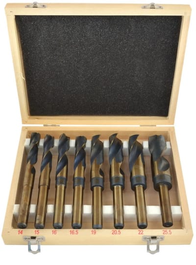 GEKO HSS met kobalt - Twistborenset - 8-delig - Precisie en duurzaamheid - 14-25,5 mm