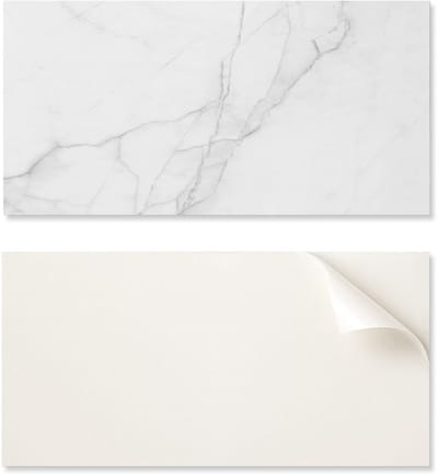 Zelfklevende vinyl wandtegels met marmerpatroon 6x60x30 cm