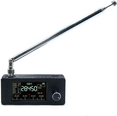 Mini Radio - Draagbare Ontvanger - Luisteren Muziek - 1.9 Inch Kleurenscherm - 800 mAh Batterij - Zwart