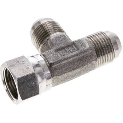 JIC T-koppeling UNF 7/8''-14 binnendraad x buitendraad RVS 350 bar (4917.5psi)