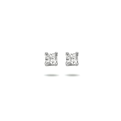 Glams oorknoppen zirkonia - 3 - Zilver