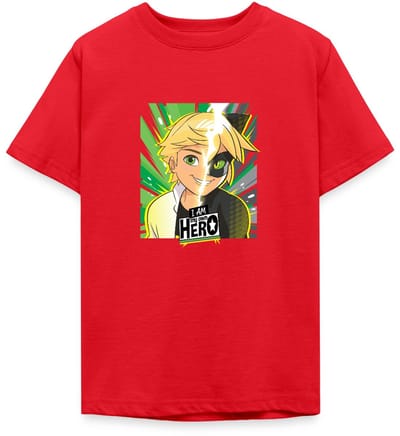 Miraculous I Am My Own Hero Adrien Cat Noir T-Shirt Tiener