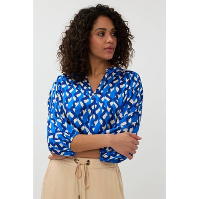 EsQualo Blouse Raglan Utopia Fantasy Print Größe: 36 | Longsleeves Outlet | Damen