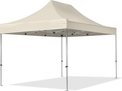 3x4,5 m Easy Up partytent Vouwpaviljoen, PROFESSIONAL alu 40mm, crème