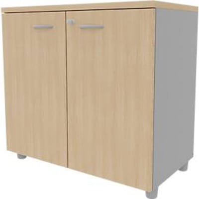 ARLON OFFICE draaideurkast, B 800 x D 450 x H 730 mm, eiken decor