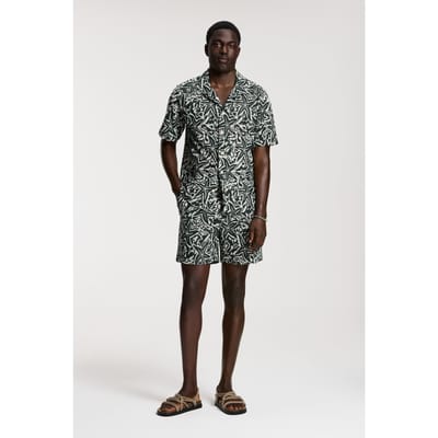 Shiwi Ted Short Sleeve Shirt Starfish Green Leaf Starfish Maat: S | Casual Overhemden Outlet | Heren | Groen