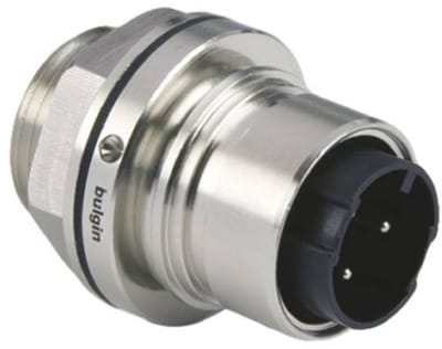 Bulgin PXM6012/03P/ST Ronde connector Stekker, inbouw Totaal aantal polen: 2 + PE Serie (ronde connectoren): Buccaneer