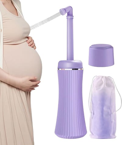 Perineale Fles - Bidet Fles - Persoonlijke Hygiëne - Lekvrij Ontwerp - 400 ml - Paars
