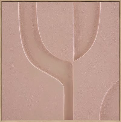 Ter Halle - Schilderij - Wanddecoratie - 3D Art - Roze Cirkels (2) - 80x80cm