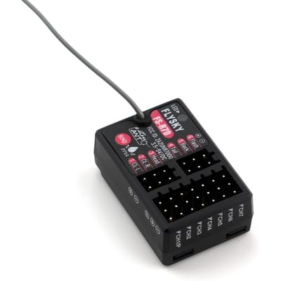 FLYSKY Ontvanger FS-R7D 7CH 2.4G Ontvanger Kan PPM/IBUS Uitgang voor Afstandsbedieningsauto zwart