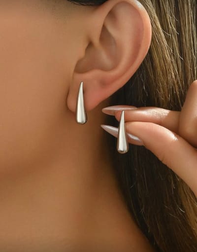 Vibe - Mini Drop - zilver - oorbel - juweel - geschenk - feestdagen - unisex -