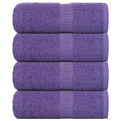vidaXL - Gastendoekjes - FROGN - 4 - st - 30x50 - cm - 360 - g/m² - paars
