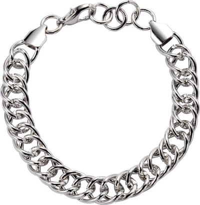 Behave Armband dames gourmet schakel armband zilver kleurig