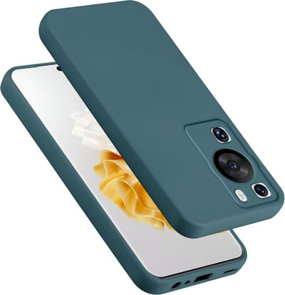 Cadorabo Hoesje geschikt voor Huawei P60 Pro in LIQUID GROEN - Beschermhoes gemaakt van flexibel TPU silicone Case Cover