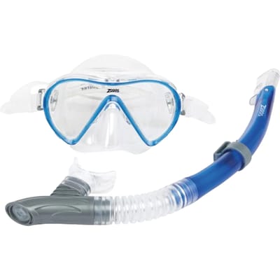 Zoggs Unisex Reef Explorer snorkelset voor volwassenen (Blauw)