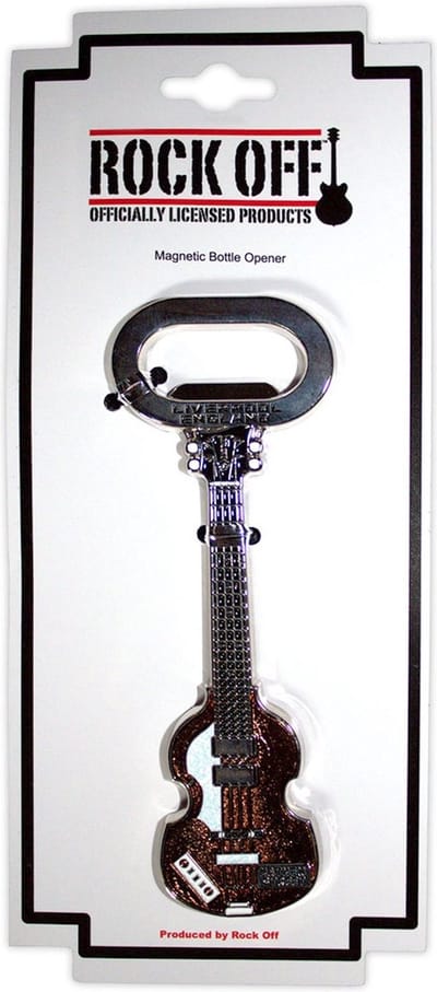 - Mathew Street Brown Bass Flessenopener - Zilverkleurig/Bruin