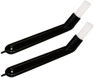 Dailygoods- Reinigingsborstel Hoge Kwaliteit - Koffiemachine/Espressomachine - Nylon Borstels - Handvat van Kunststof - 2 Stuks - Afgeschuinde Kopvorm - Koffieborstel