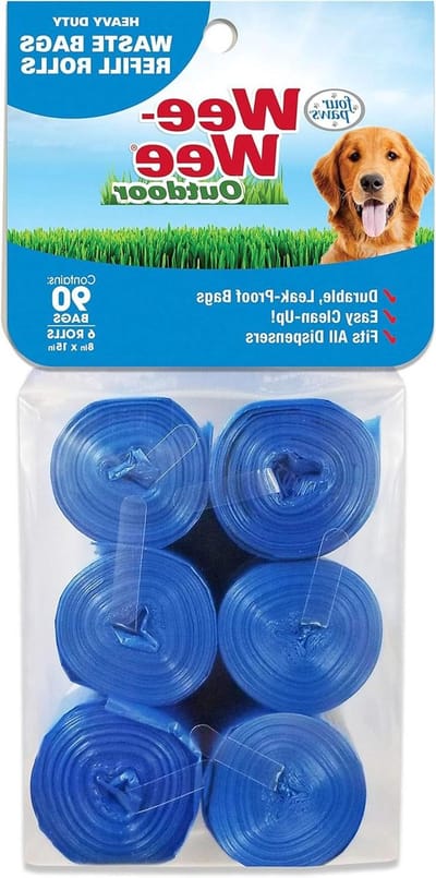 Honden Afvalzakken - Poepzakjes Hond - Hondenuitlaatservice - Heavy Duty Lekvrij - 90 stuks 15x8 inch - Blauw