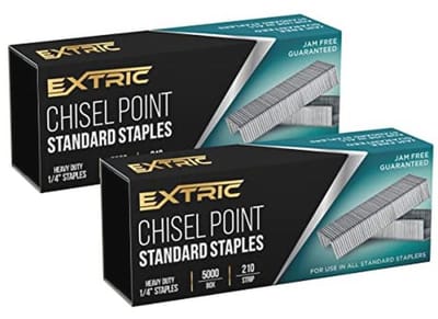 Standaard Nietjes 2-Pack - Heavy Duty Beitel Point Nietjes 10.000 Stuks - Storingsvrij