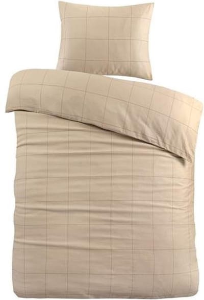 Papillon Cadiz Dekbedovertrek - Eenpersoons - 140x200/220 cm - Taupe
