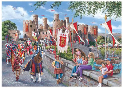 House of Puzzles legpuzzel Castell Conwy 1000 stukjes kasteel.